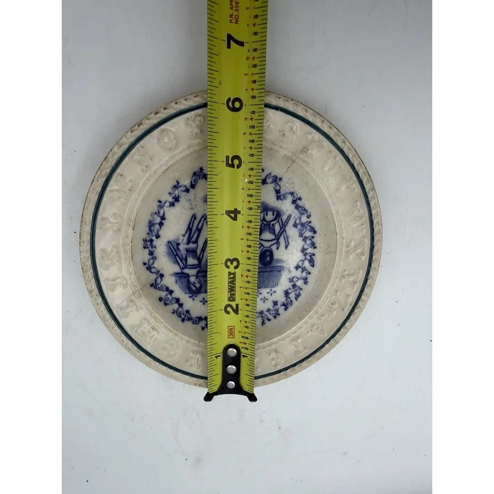 Antique H Aynsley ABC Sign Language Children's Plate Dolls Rd 426673 England